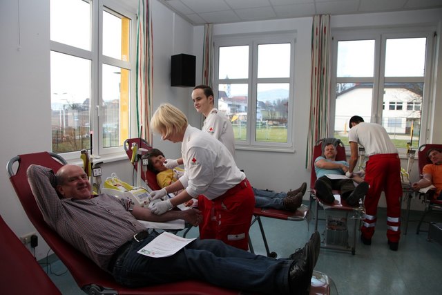 Glückliche Blutspender in St. Stefan