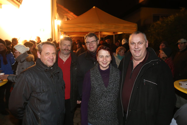 Labg Wolfgang Stanek, GPO Stv. Edgar Ramskogler GPO Walter Wernhart, Gattin vom ÖAAB Obmann Ingrid Hadler, ÖAAB Obmann GR Reinhard Hadler,