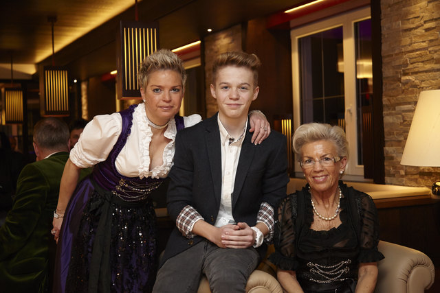 Ina, Sandro und Elisabeth Münsterer am Eröffnungsabend.
