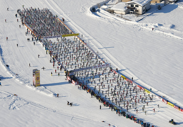 Starterfeld in St. Johann.