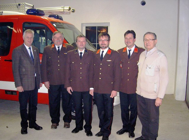Bgm. Reinhard Deimel, Franz Schandl, Herwig Gangl, Jürgen Schandl, Reinhard Goldnagl und GGR Friedrich Goldnagl.