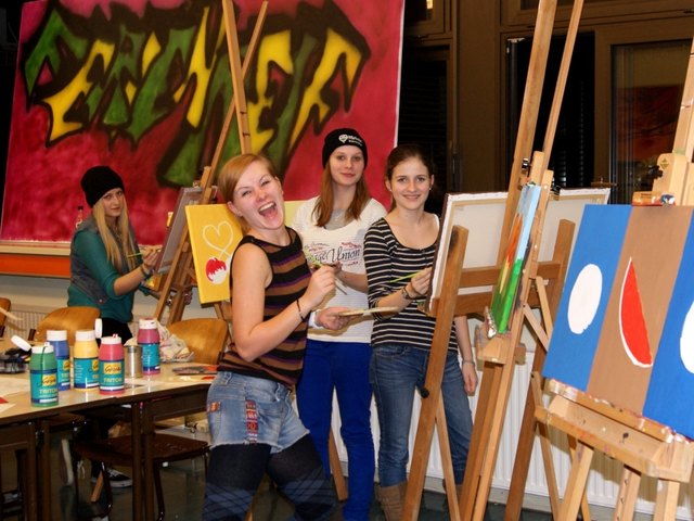 Auch eine Kunstwerkstatt gehört zum Programm der "Langen Nacht".