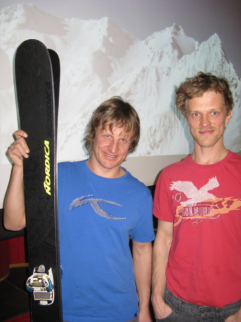 Stefan Häusl und Björn Heregger erzählten aus dem Leben als Freeride-Profi.