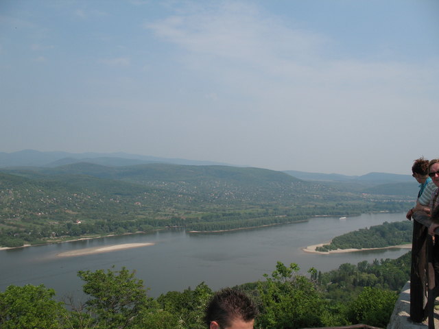 Blick vom Denkmal auf die Donau