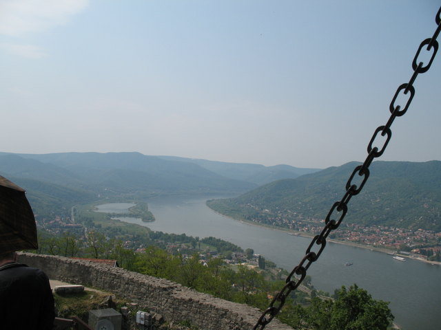 Blick von der Burg auf die Donau