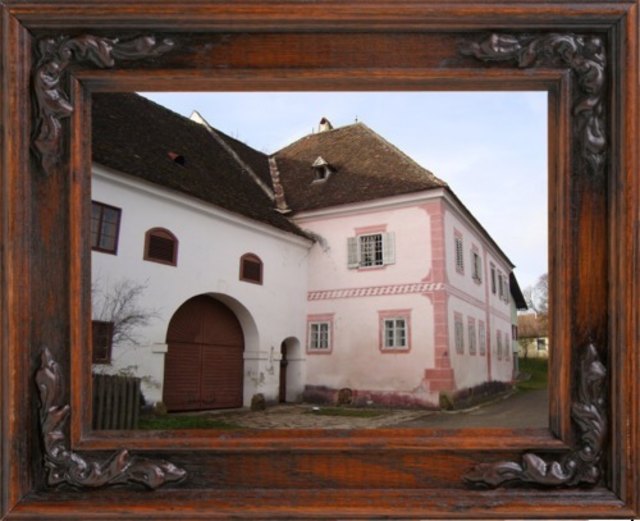 Sgraffito-Bauernhaus in Weisching bei Böheimkirchen, Mostviertel, Niederösterreich