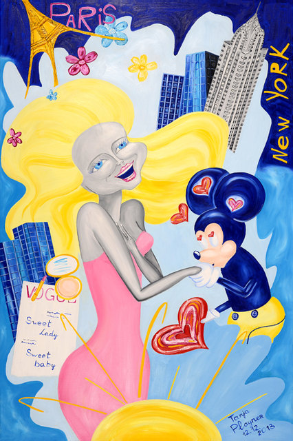 Pop Art Künstler - Kunstwerk der Pop Art Künstlerin Tanja Playner "Wonder girl"