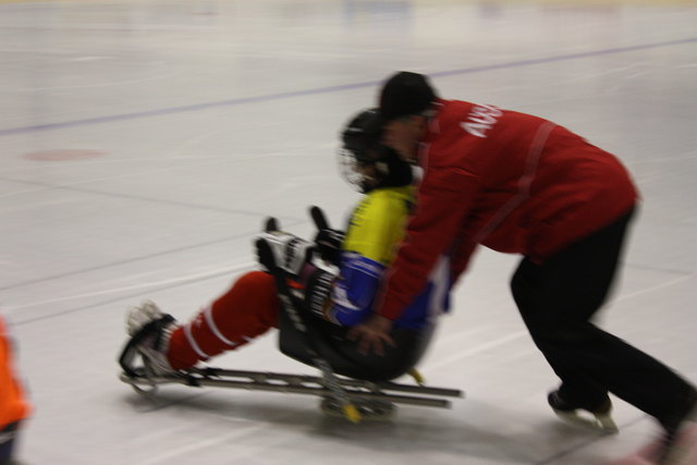 Coach Jaroslav mit Eismaus Carolin