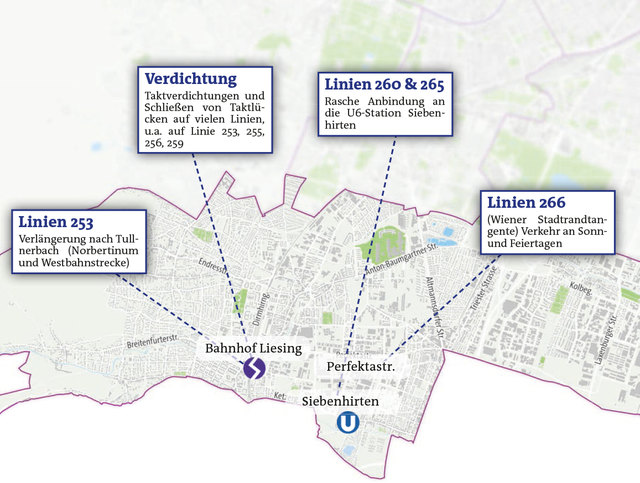 Alle Änderungen in Liesing seit dem 15. Dezember in diesem Plan auf einen Blick. | Foto: Grafik/Kitting