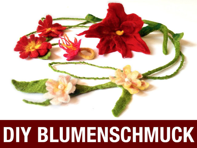 Blumenschmuck Filz-Set von Filzpackerl.at