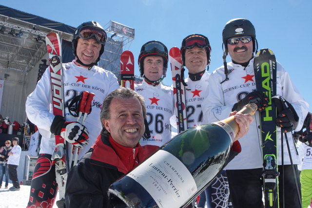 Beim 17. Sterne Cup der Köche treten Küchenchefs aus Deutschland und Österreich im Riesenslalom auf der Idjoch-Piste gegeneinander an. | Foto: TVB Paznaun-Ischgl