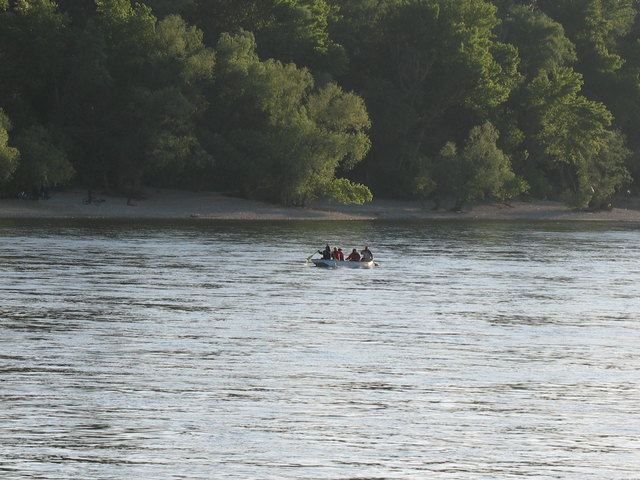 Paddler auf der Donau