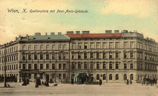 Der Quellenplatz um 1910 | Foto: Bezirksmuseum 10