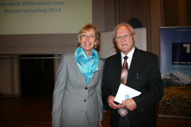 Rektorin Helga Fritsch und ALUMN-I-MED-Präs. Raimund Margreiter
