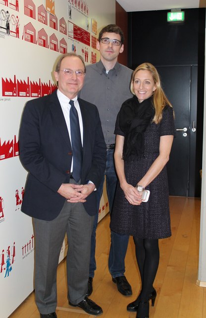 v.l.n.r.: Prof. Dr. Kurt Wagner (Alpen-Adria Universität Klagenfurt), Alexander Mann (regionaler Vertreter der Austrian Startups), US Ambassador Alexa Wesner
