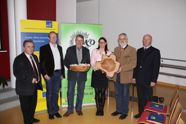 LAbg. Franz Mold, Dr. van Herwijnen, Hermann Neulinger, DIng. Susanne Formanek, Ing. Herbert Grulich, DIng. Johann Sandler (v.l.).