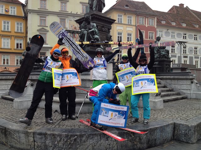 Schnee suchte man in Graz vergebens, trotzdem hatten die Sportler ihren Spaß. | Foto: Insidesports