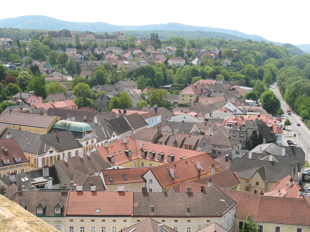 Blick vom Stift auf die Stadt