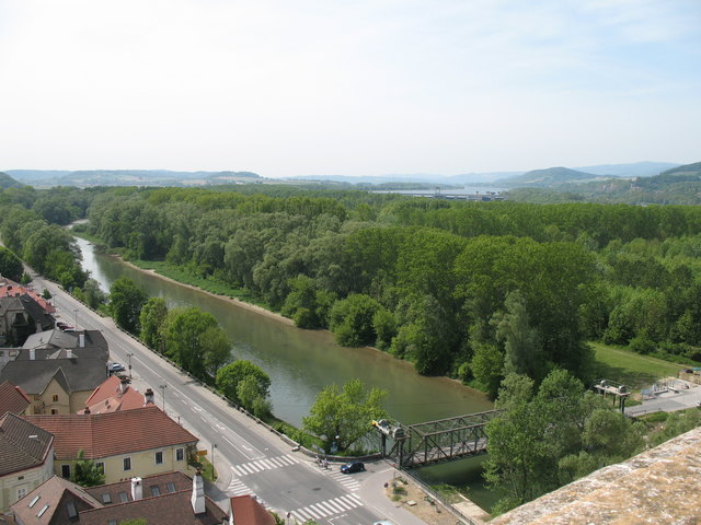 Blick vom Stift zur Donau