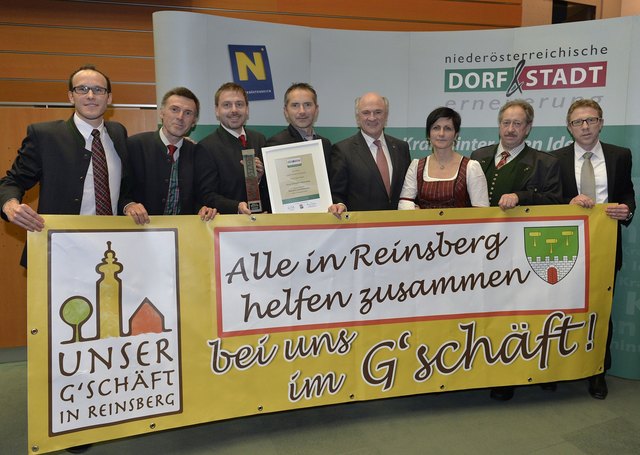 Der Verein "Unser G'schäft in Reinsberg" konnte den Dorferneuerungspreis gewinnen. | Foto: Filzwieser
