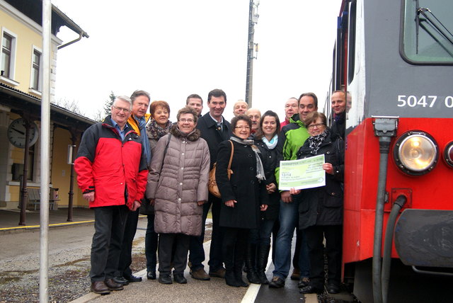 In Purgstall kann man sich am Gemeindeamt ein Gratis-Zugticket ausborgen. | Foto: Künstle-Schönhofer