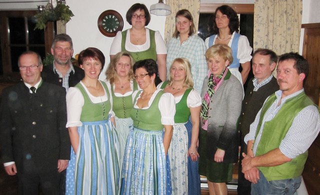 Langer-Weninger mit Team, Alois Daxinger, Georg Mayrhofer, Elfriede Schachinger, Fritz Hierl und Hans Parhammer.