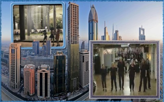 Unterirdisches Parkprojekt in New York (links oben), Clogging-Gruppe 'City Stompers' aus New York (rechts unten)