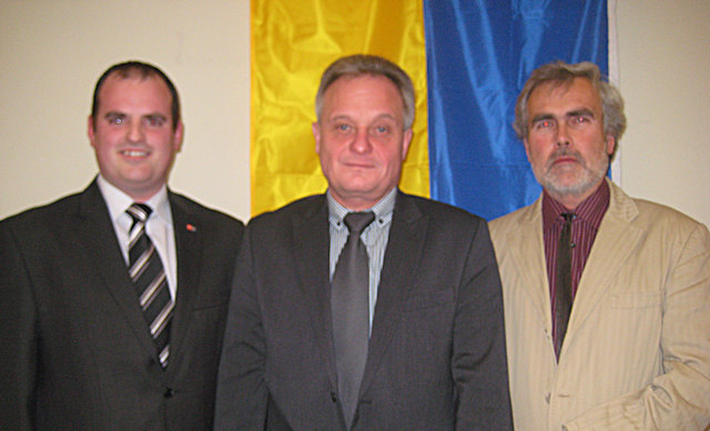 Christian Kalend, Günther Brunner und Renè Zonschits beim Ollersdorfer Neujahrsempfang. | Foto: Foto: Mitsch
