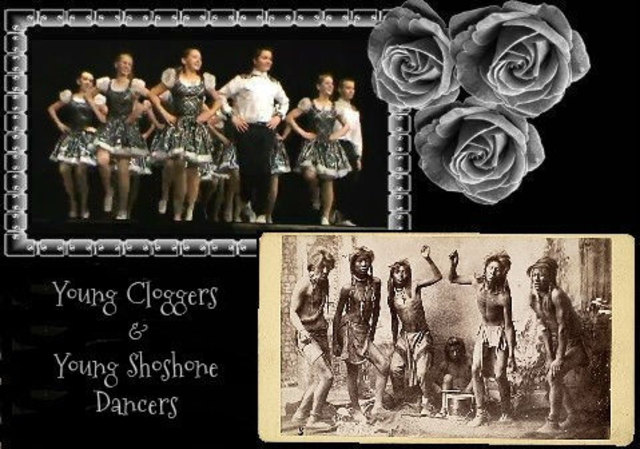 Rocky Top Cloggers, Twin Falls, Idaho, USA (oben), Young Shoshone Dancers (unten)