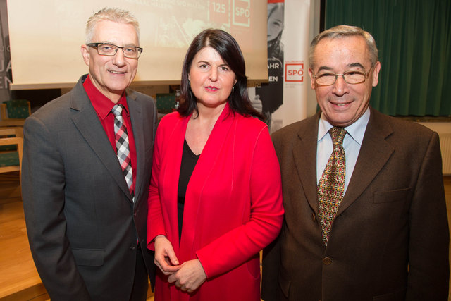 KV Walter Steidl, LHF a. D. Gabi Burgstaller und LH-Stellv. a. D. Gerhard Buchleitner | Foto: Franz Neumayr/Vogl