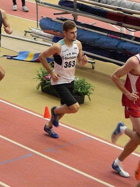 Christian Steinhammer bewies in der Wiener Dusika-Halle seine aufsteigende Form. | Foto: NÖLV