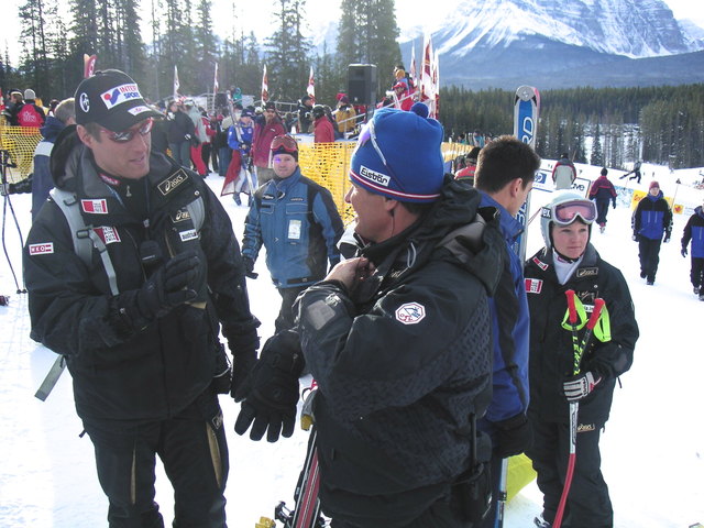 Kurt Kothbauer im Gespräch mit Herbert Mandl – ehemaliger Cheftrainer der Skidamen. | Foto: privat