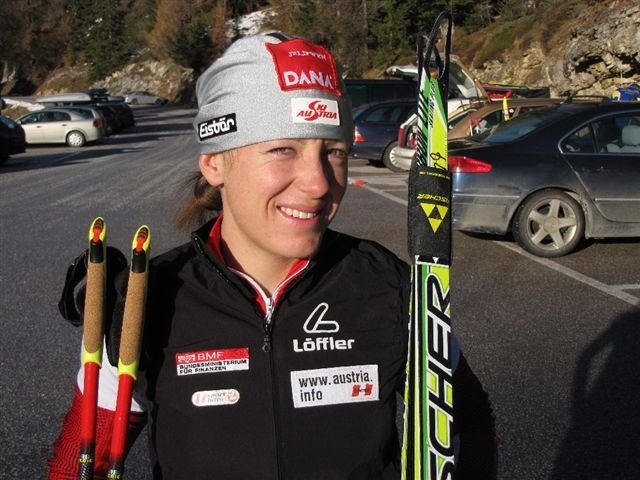 Biathletin Iris Schwabl ist eine nationale Größe. Hoffentlich trifft sie auch in Sotschi ins Schwarze.