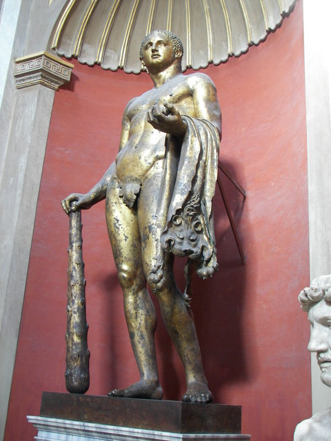 Herkules aus Bronze