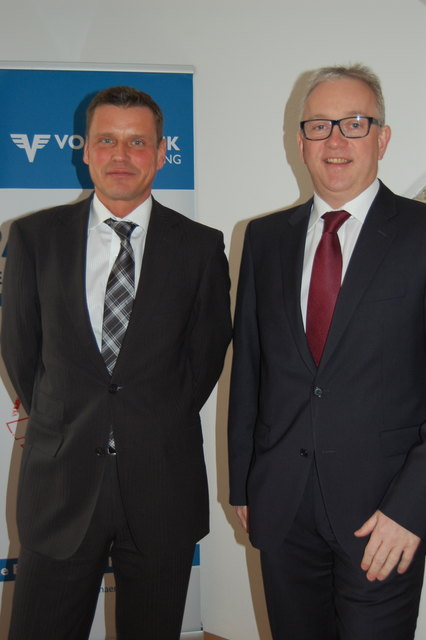 Die beiden Vorstandsvorsitzender Richard Ecker (l.) und Gerhard Haidinger sehen sich durch die Fusion für die Zukunft gerüstet. | Foto: Ebner