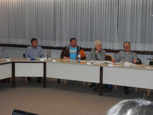 Gemeinderatssitzung am 6. 2. 2014, FP-Fraktion Sierning: Heumann, Perlinger, Hübner, Schaupp (v. li.). | Foto: LUN