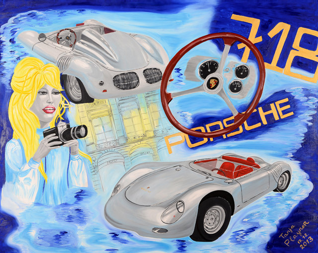 Porsche Art - modern Art - modern artist Tanja Playner - Porsche Art from pop art artist Tanja Playner
