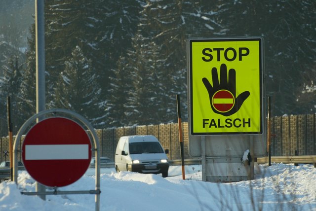 In Salzburg haben sich die Geisterfahrer-Warnung verdoppelt. | Foto: neumayr.cc
