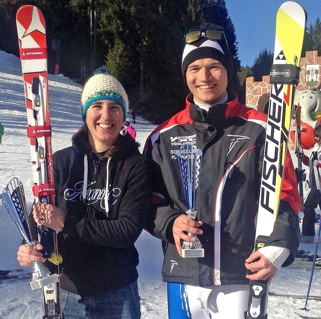 Nach dem Nightrace in Bischofswiesen gewannen Simona Höllermann und Manuel Moravec auch am Sternstein. | Foto: Thalinger