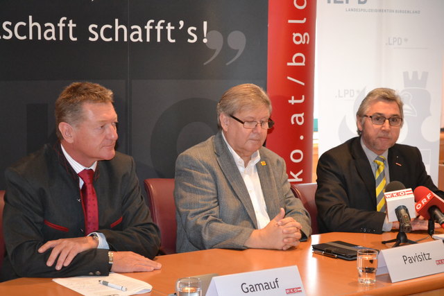 Chefinspektor Werner Gamauf, Landesinnungsmeister KommR Stefan Pavisitz, Alarmanlagentechniker Ing. Sigibert Waha