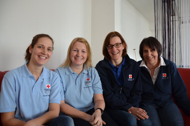 V.l.: Romana Schneiderbauer, Elke Moser (Palliativteam Innviertel), Martha Kierner und Elisabeth Waschak (Mobiles Hospiz Schärding). | Foto: Mobiles Hospiz Schärding