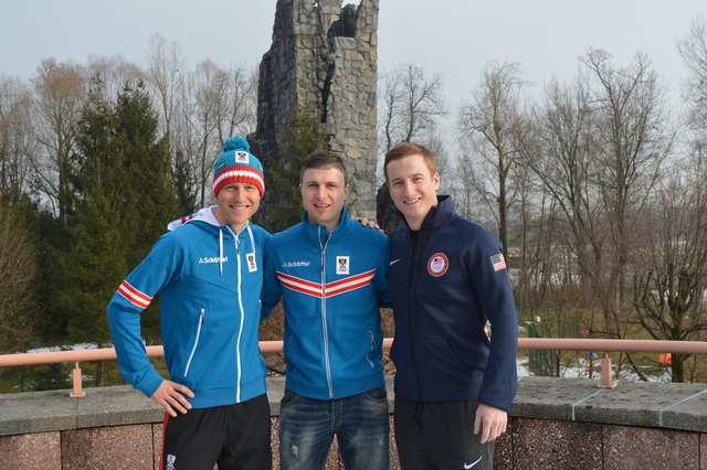 Die Top-Athleten vom Olympiazentrum in Rif: Bernhard Gruber, Reinfried Herbst und Tim Jitloff.