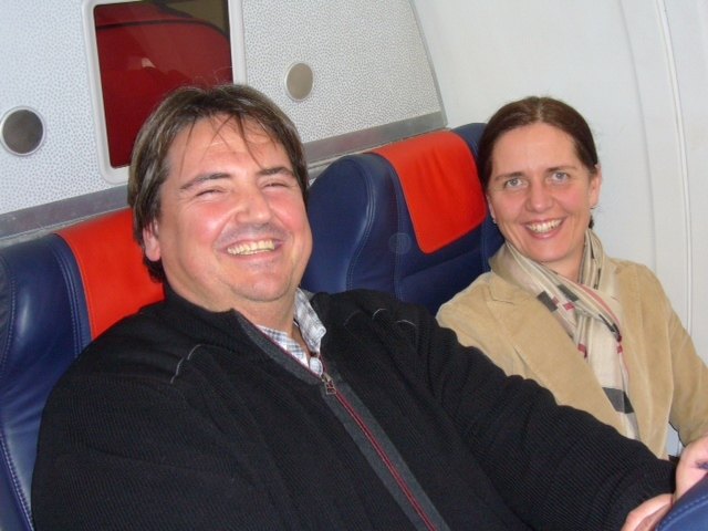 Da ahnte noch niemand, dass es auf dem Flug von Brüssel nach Wien zu Turbulenzen kommt. | Foto: KK