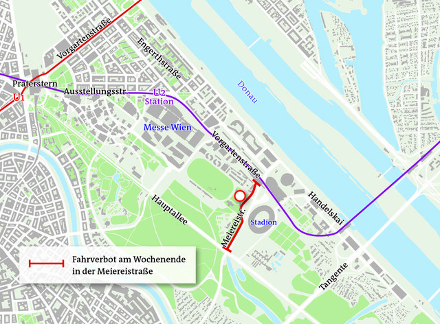 Die Zufahrt durch den Prater unbedingt meiden! Besser ist es, mit der U2 zur Messe zu fahren. | Foto: © APA/Knoll