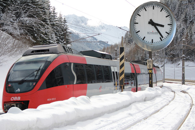 Die ÖBB Züge in Tirol waren im vergangenen Jahr zu 97,3 Prozent pünktlich. | Foto: Foto: ÖBB