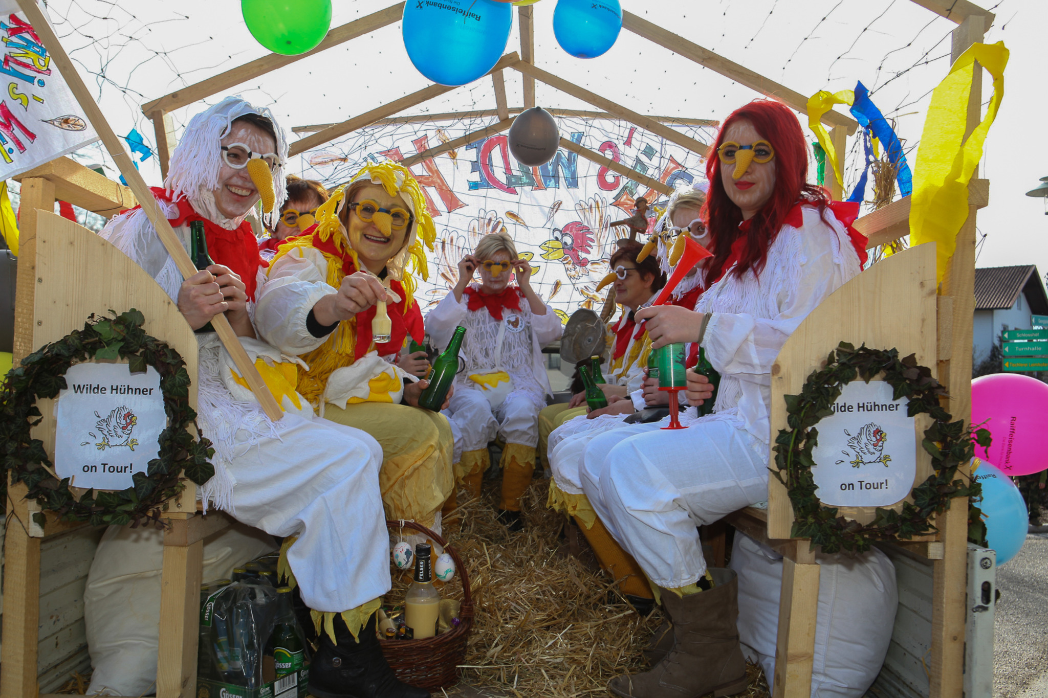 Rege Teilnahme am Faschingsumzug in Wildenau - Braunau