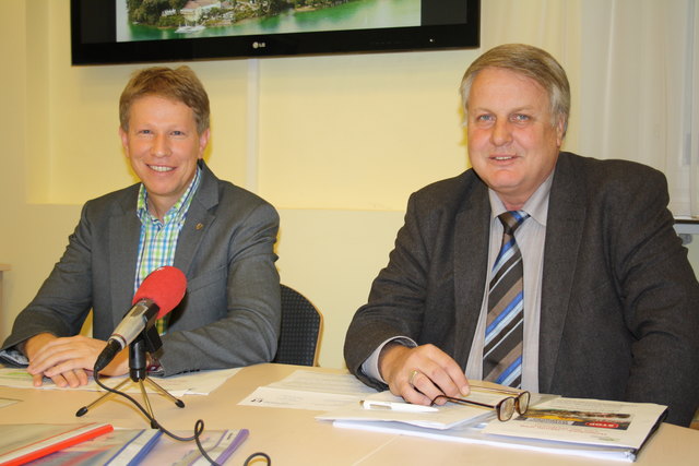 Hatten vor einiger Zeit noch gut lachen: Stadtrat Herbert Tascheck (li.) und Stadtparteiobmann Peter Steinkellner