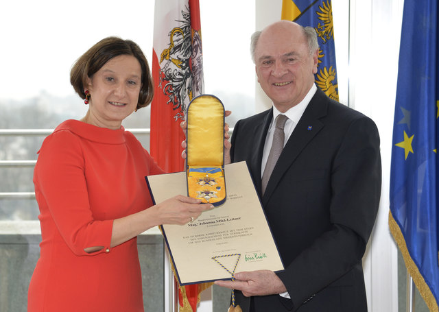 Johanna Mikl-Leitner (l.), Erwin Pröll. | Foto: NLK/Pfeiffer