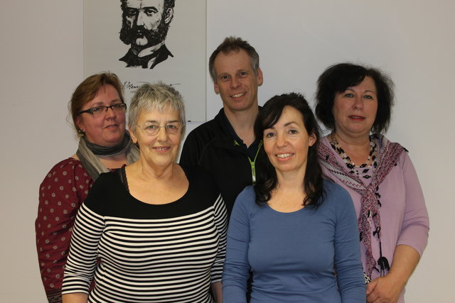 Teamleiterin Hedwig Fradinger, Ingrid Hartl, Mag. Heinz Längle(betreut das KI Team im Rahmen der Supervision), Sieglind Kohl und Helga Bauer | Foto: Foto: privat