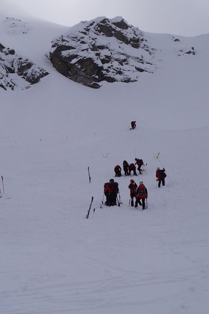 Der Lawinenkegel befand sich in der Nähe der Bergstation der Wetterkreuzbahn.